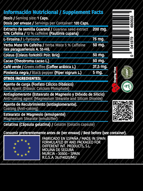 Burn Core (Thermogenico) 120 Caps - Imagen 2