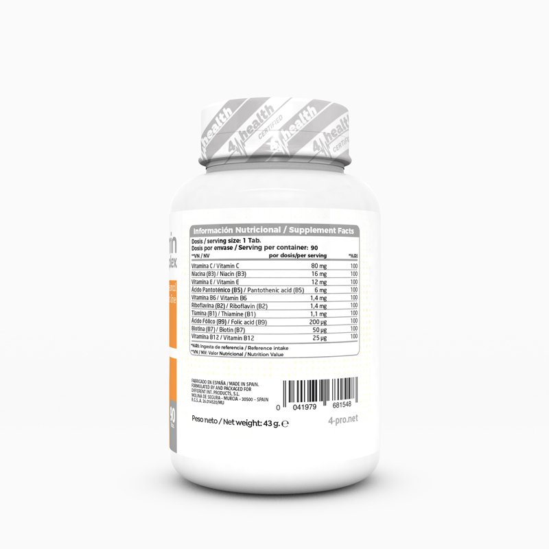 Vitamin B Complex 90 Tabs - Imagen 2