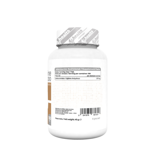 Cafeína 200 - 100 Tabs + 100 Tabs Gratis