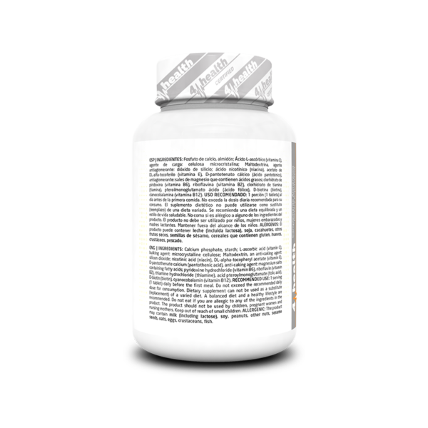 4-PRO_Vitamin_B-Complex_90_Tabs_Ingredients Vitamin B Complex 90 Tabs