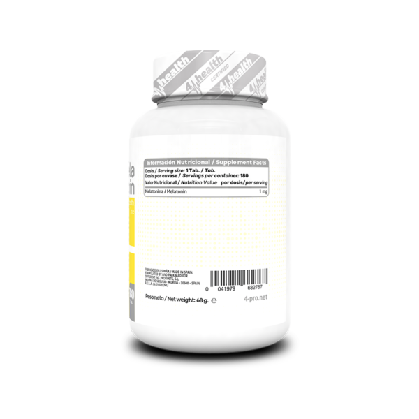 4-PRO_Melatonin_1_mg_180_Tabs_Facts Melatonina 1 mg 180 Tabs