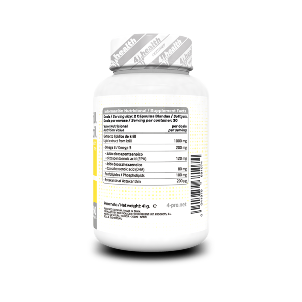 4-PRO_Krill_Oil_60_Softgel_Facts Krill Oil 60 Softgel