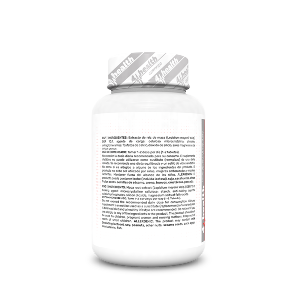 4-PRO_Maca_90_Tabs_Ingredients Maca 500 mg 90 Tabs
