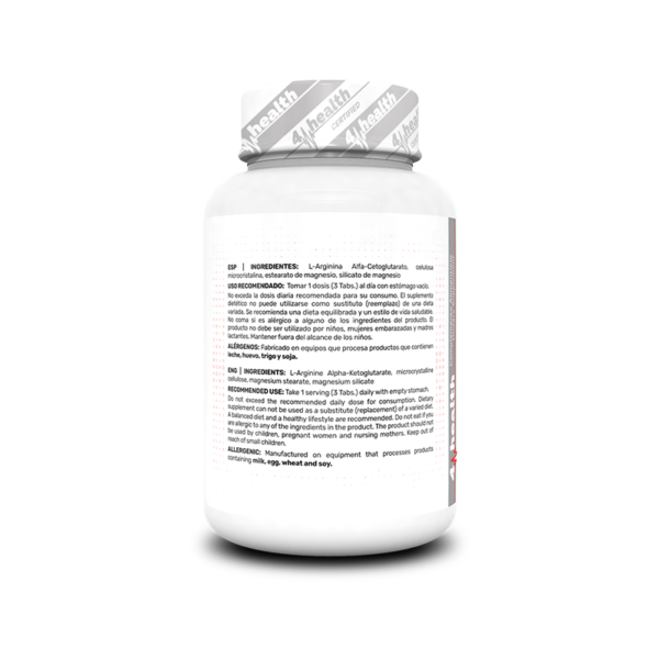 4-PRO_AAKG_1000_mg_100_Tabs_Ingredients AAKG 1000 mg - 100 Tabs.