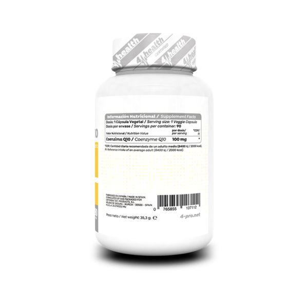 4-PRO_Co-Q10_100_mg_90_Softgel_Facts Co-Q10 100 mg. - 90 Capsula Vegetal