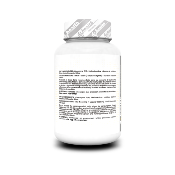 4-PRO_Co-Q10_100_mg_90_Softgel_Ingredients Co-Q10 100 mg. - 90 Capsula Vegetal