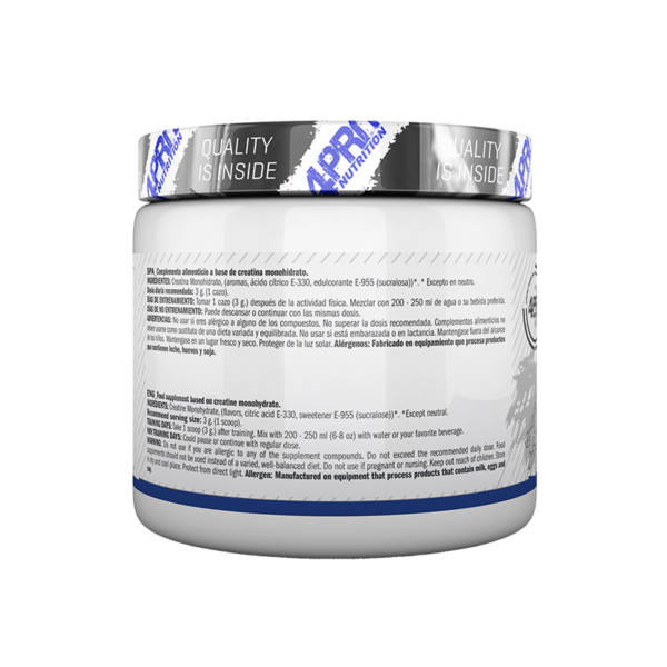 4-PRO_Creamax_200_Grms_Ingredients_Sleeve Creamax - Creatina Monohidrato 200 Grms