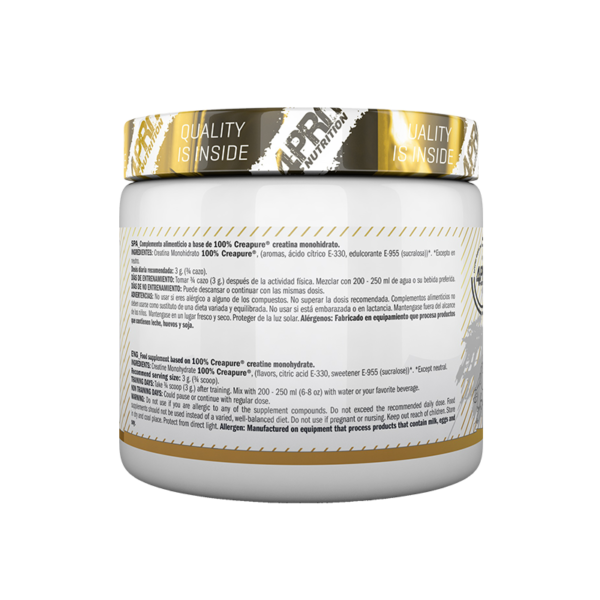 4-PRO_Creatine_Monohydrate_Creapure_200_Grms_Ingredients_Sleeve Creatina Monohidrato - Creapure® 200 Grms