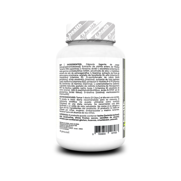 4-PRO_Mens_Multivit_60_Caps_Ingredients Multivitamínico Hombres 60 Caps